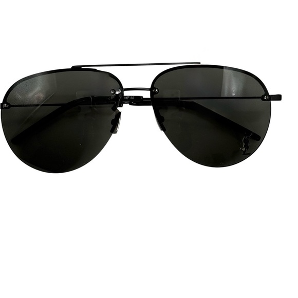 YSL Saint Laurent Classic 11/F M 005 6313 145 semi half rim aviator sunglasses main image 6